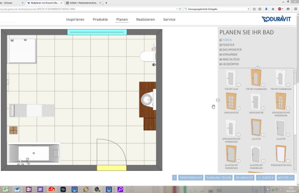 Online Badplaner für Ihr Eigenheim - Schwarz